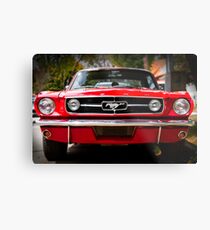 Ford Mustang 65 "The Red Pony" Metal Print
