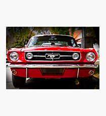 Ford Mustang 65 "The Red Pony" Photographic Print