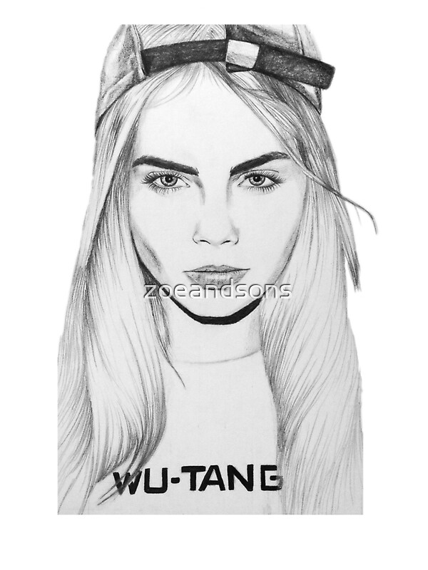  Cara  Delevingne  Drawing Stickers by zoeandsons Redbubble