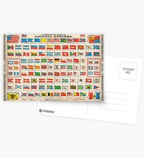 1864 Johnson Chart of the Flags and National Emblems of the World Geographicus Flags johnson 1864 Postcards
