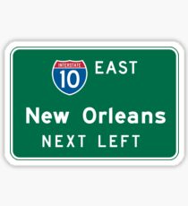 New Orleans, LA Road Sign, USA Sticker