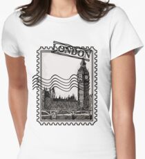 London Post Stamp Women's Fitted T-Shirt