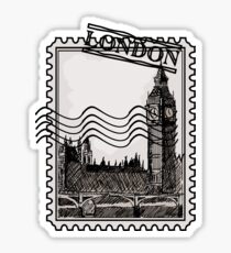 London Post Stamp Sticker