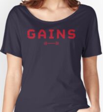 Gains. Women's Relaxed Fit T-Shirt