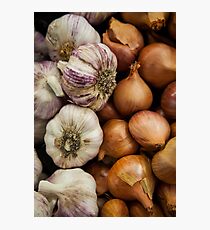 Garlic & Onions Photographic Print