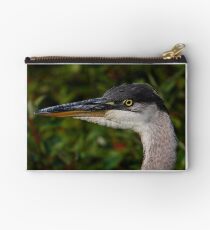 Great Blue Heron Zipper Pouch