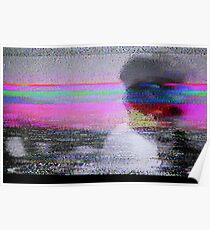 Glitch art - analogue video degeneration Poster