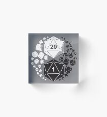 Gaming Yin Yang Acrylic Block