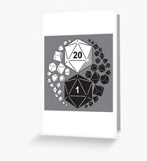 Gaming Yin Yang Greeting Card