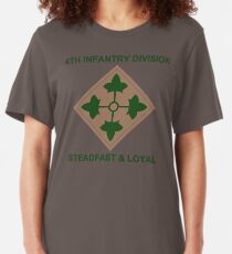 4th Infantry Division Slim Fit T-Shirt