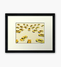 22 Yellow Taxis Framed Print