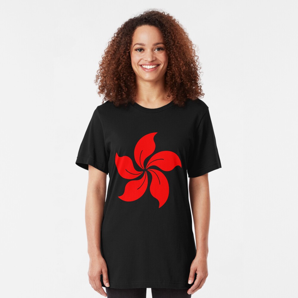 Oriental Flower Slim Fit T-Shirt