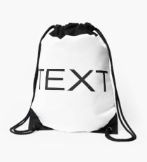 Literally Text Drawstring Bag