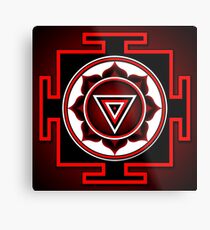 Indisches Symbol von Kali Yantra Metallbild