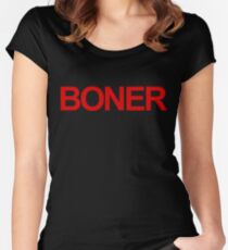 BONER Shirt Women's Fitted Scoop T-Shirt