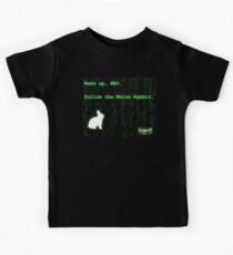 Wake up, Neo, Follow the White Rabbit Kids Tee