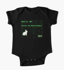 Wake up, Neo, Follow the White Rabbit One Piece - Short Sleeve