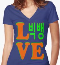 ㋡♥♫Love BigBang K-Pop Clothing & Stickers♪♥㋡ Women's Fitted V-Neck T-Shirt