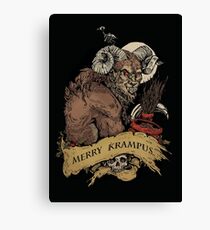 Fröhlicher Krampus Leinwanddruck