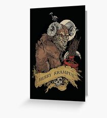 Fröhlicher Krampus Grußkarte