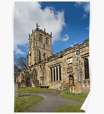 Bedale church Back view Poster