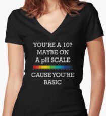 You're Basic! Women's Fitted V-Neck T-Shirt