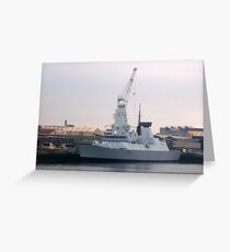 Warship Greeting Card