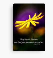 Lienzo Daisy and Bible Verse