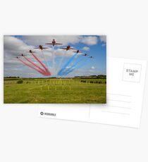 Red Arrows Smoke on Go Postcards
