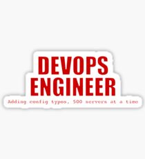 Devops Engineer (Red) Sticker
