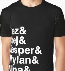 Kaz & Inej & Jesper & Wylan & Nina & Matthias. (Six of Crows Inverse) Graphic T-Shirt