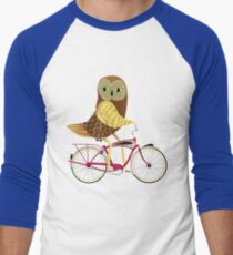 Owl Bicycle Men's Baseball ¾ T-Shirt