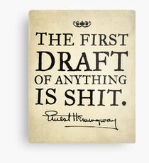 Hemingway First Draft Metal Print