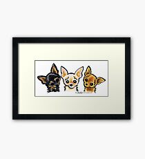 Smooth Chihuahua Trio Framed Print
