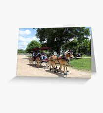 Horse and Carriage 2 Greeting Card