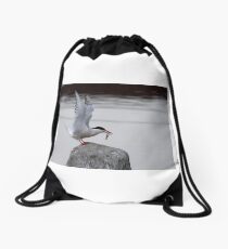 Common Tern Drawstring Bag
