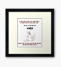 pinky and the brain insanity Framed Print