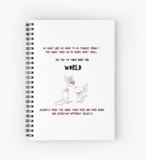 pinky and the brain insanity Spiral Notebook