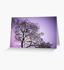 Purple Tree Greeting Card