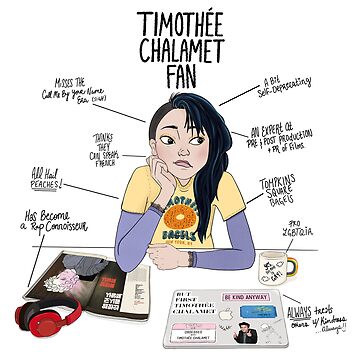 Timothée Chalamet — I hope he never stops wearing fan gifts, ever