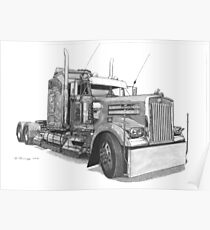 Kenworth W900 Poster