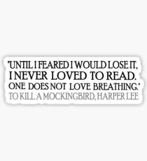 Reading Mockingbird Sticker