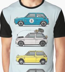 Stack of Honda N360 N600 Kei Cars Graphic T-Shirt