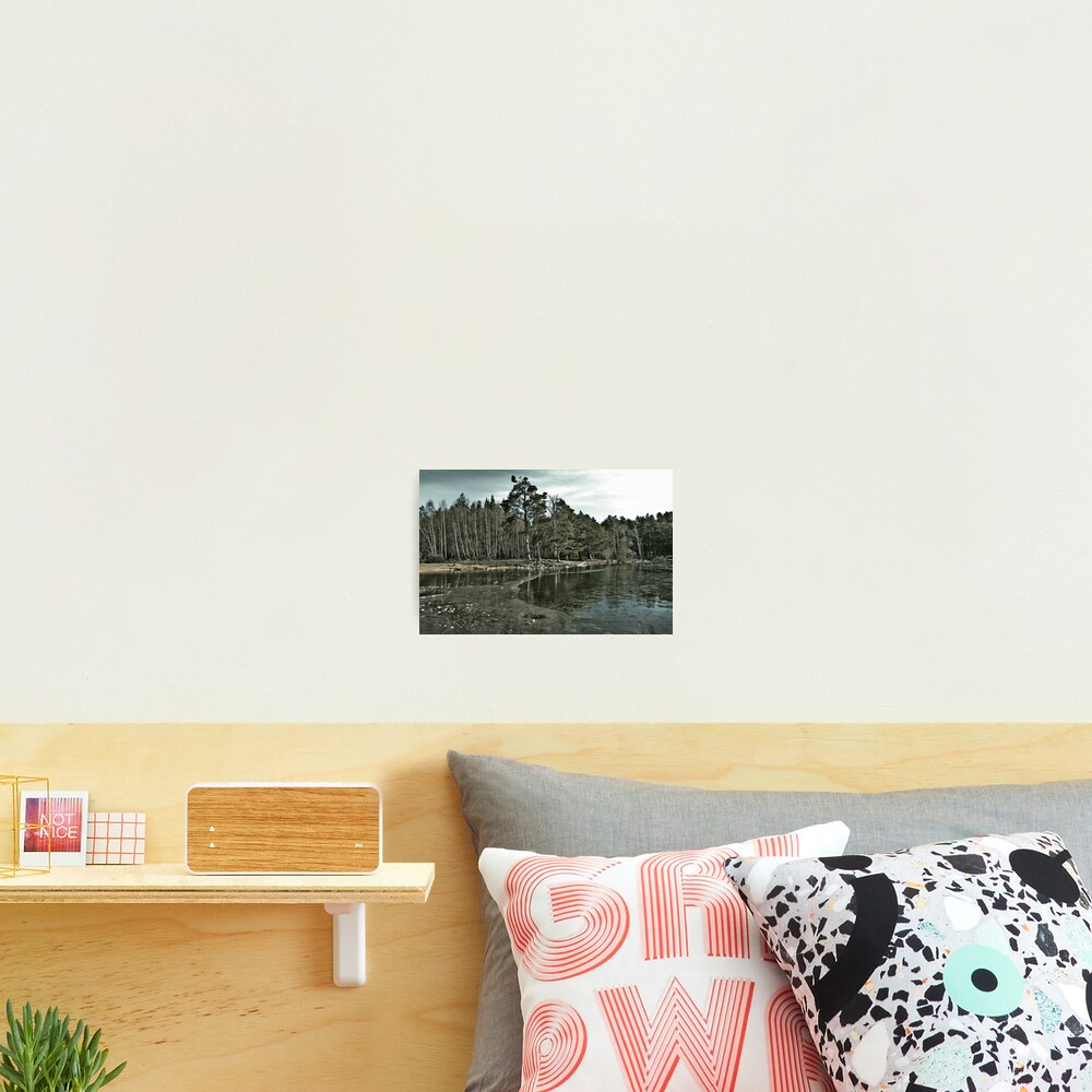 Frozen Loch an Eillen Aviemore Photographic Print