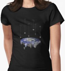 Flat Earth Women's Fitted T-Shirt