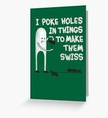 Making Swiss Happen Greeting Card
