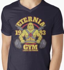 Eternia Fitnessstudio T-Shirt mit V-Ausschnitt