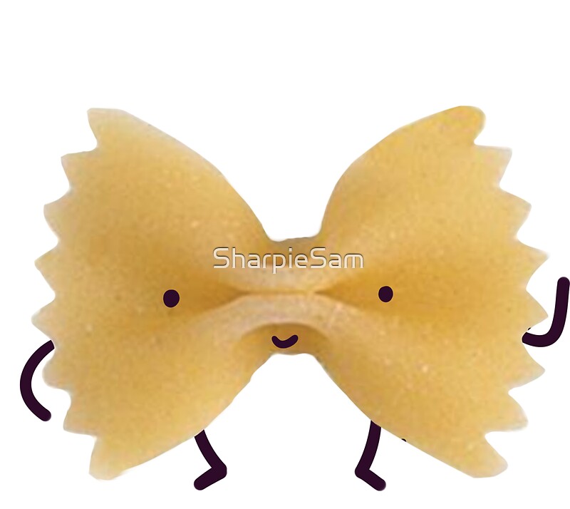 "Bowtie Pasta" Stickers by SharpieSam Redbubble