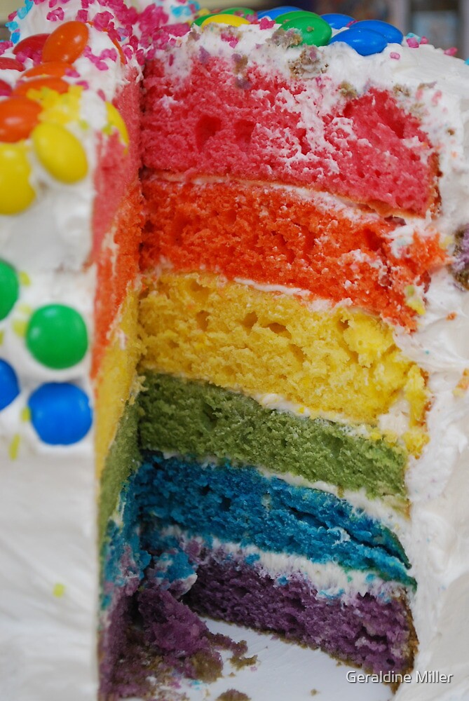 Any one for a slice of a rainbow!? by Geraldine Miller
