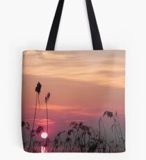 tramonto sul lago Tote Bag
